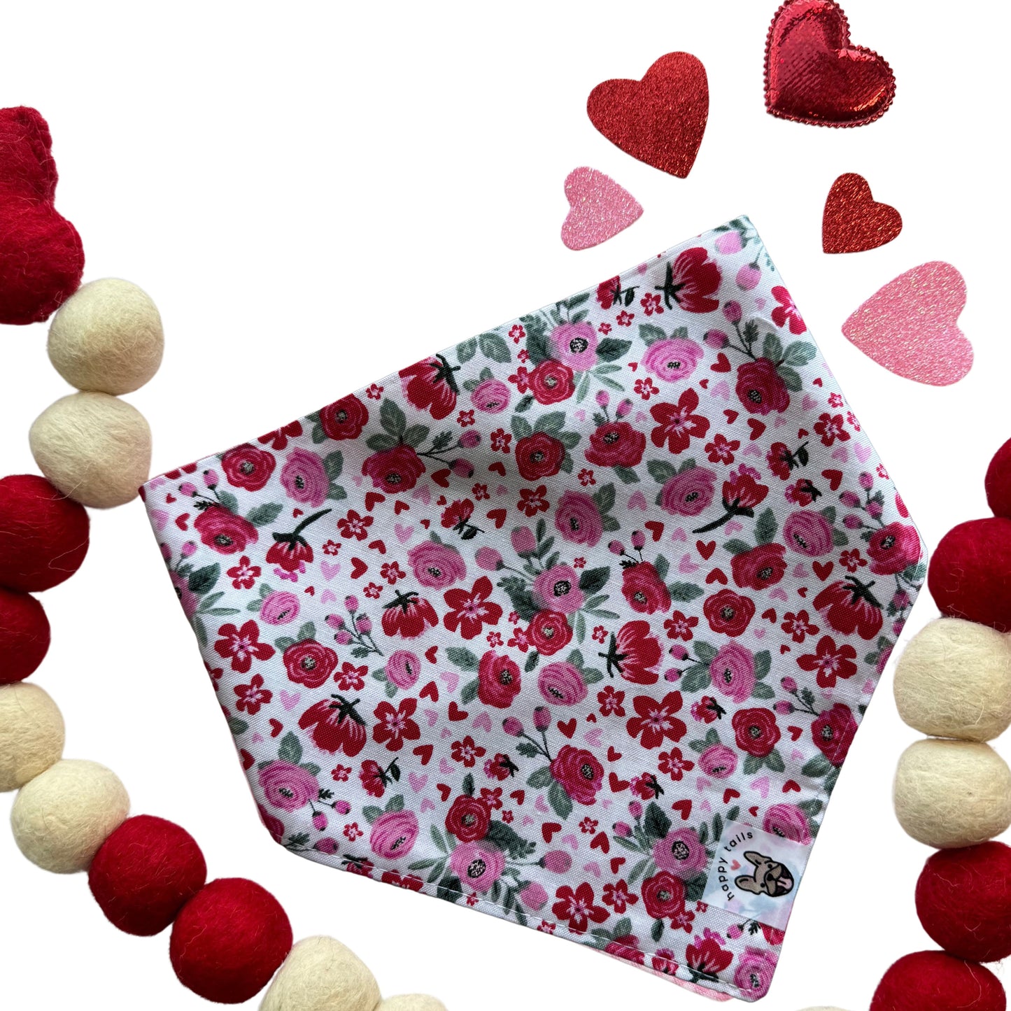Floral Valentine's Bandana
