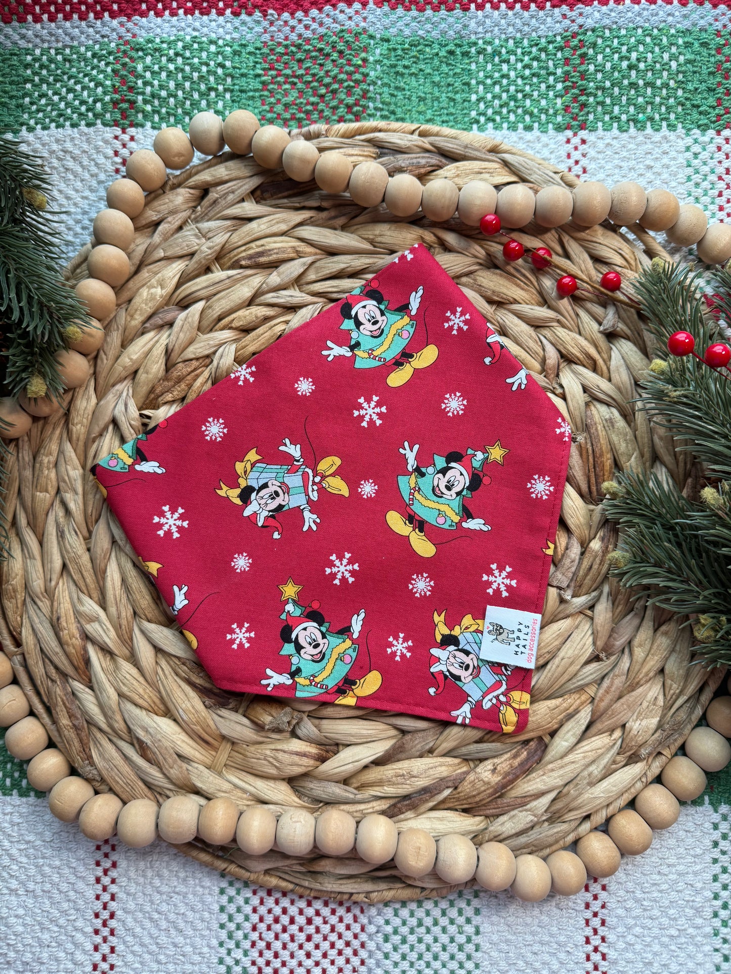 Vintage Mickey Christmas Bandana