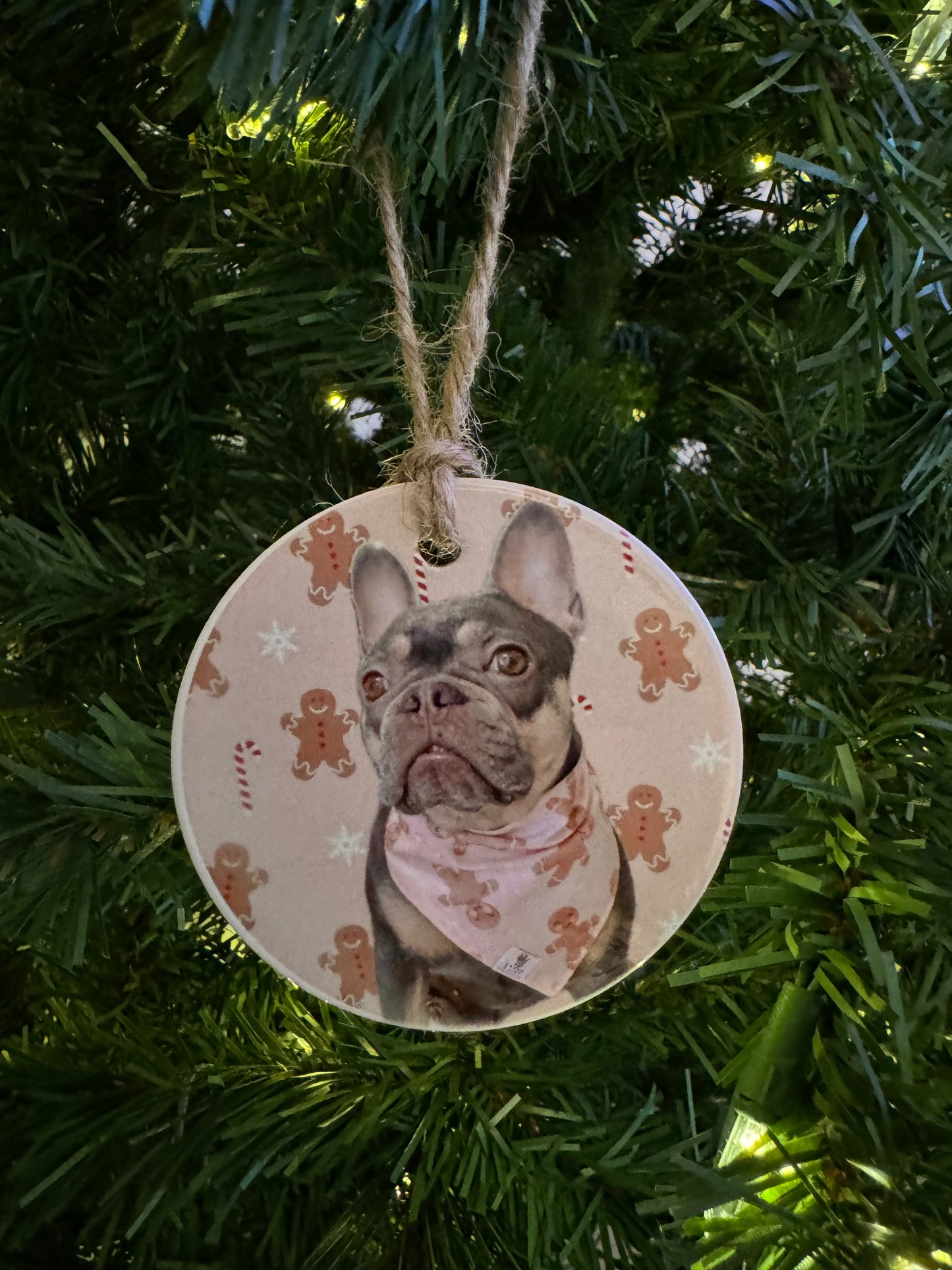 Custom Ceramic Pet Holiday Ornament