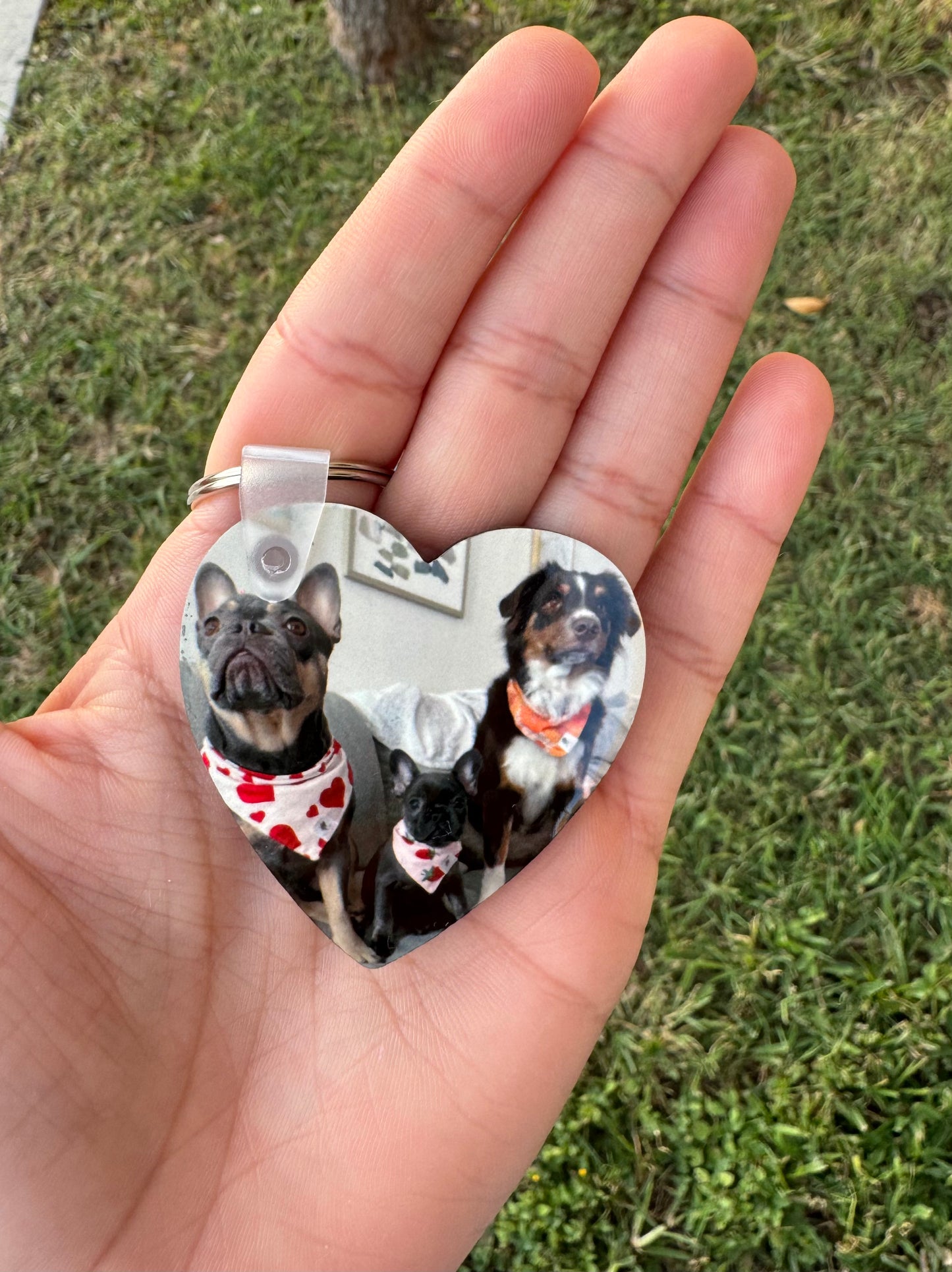 Custom Heart Shaped Keychain