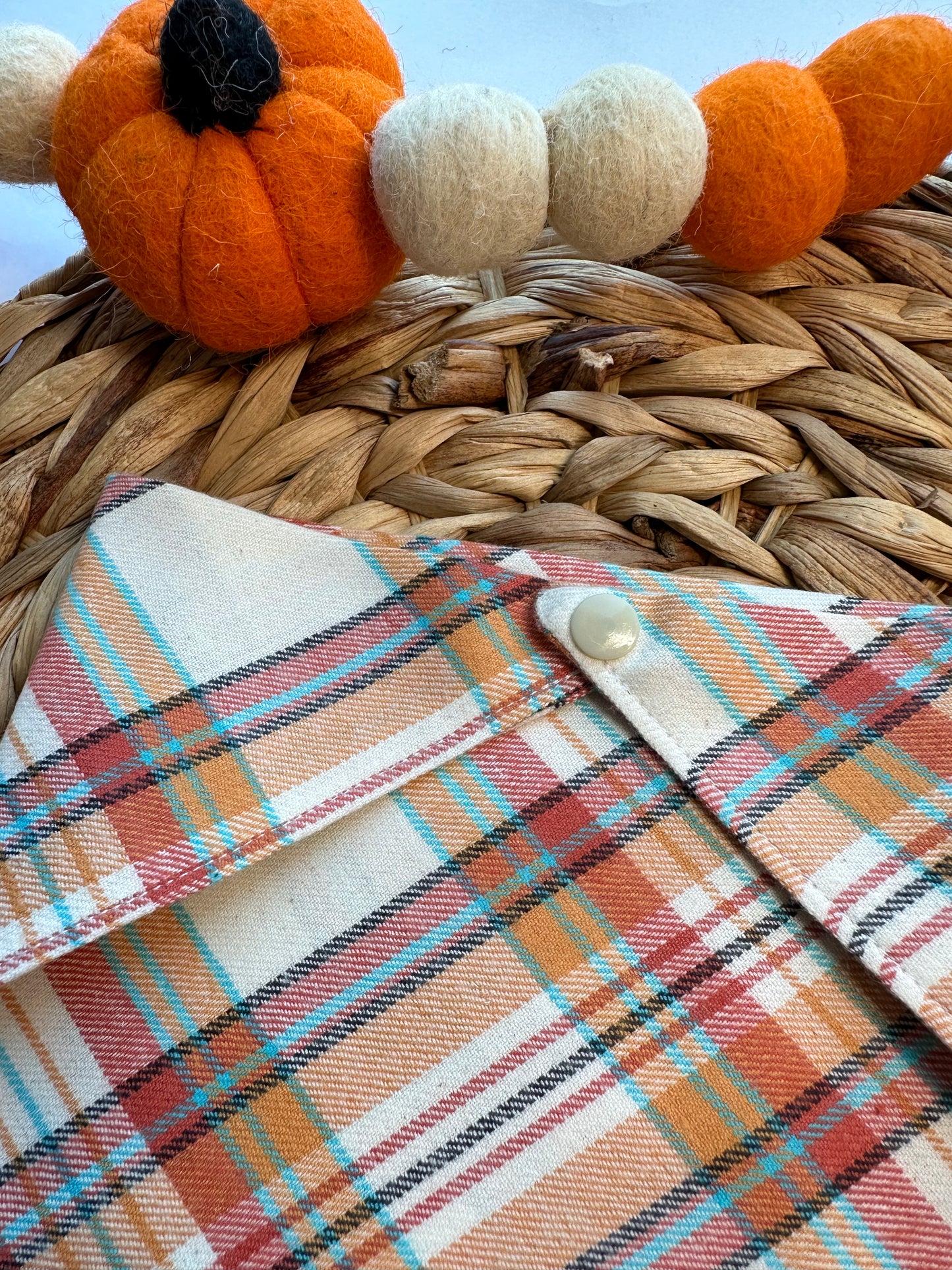 Fall Flannel Plaid Bandana