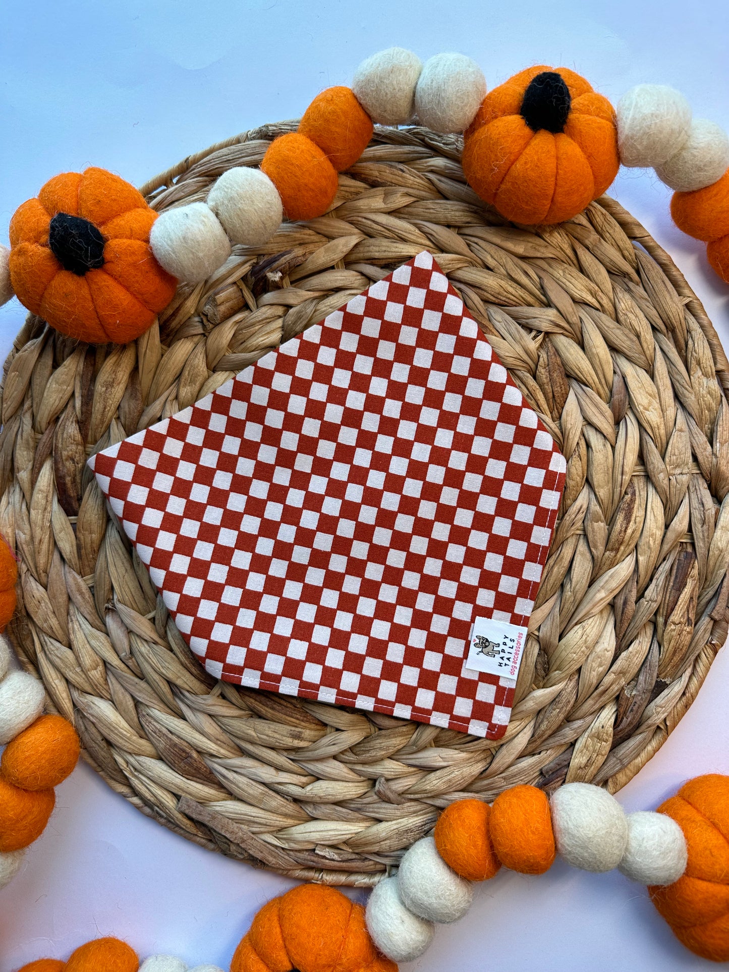 Fall Checkered Bandana
