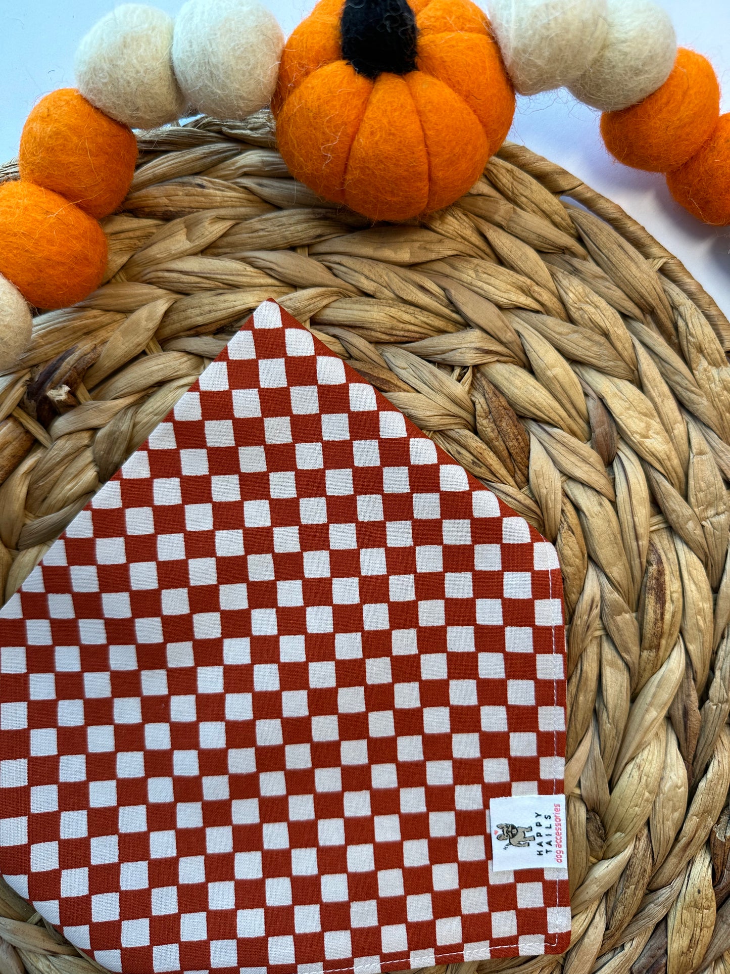 Fall Checkered Bandana