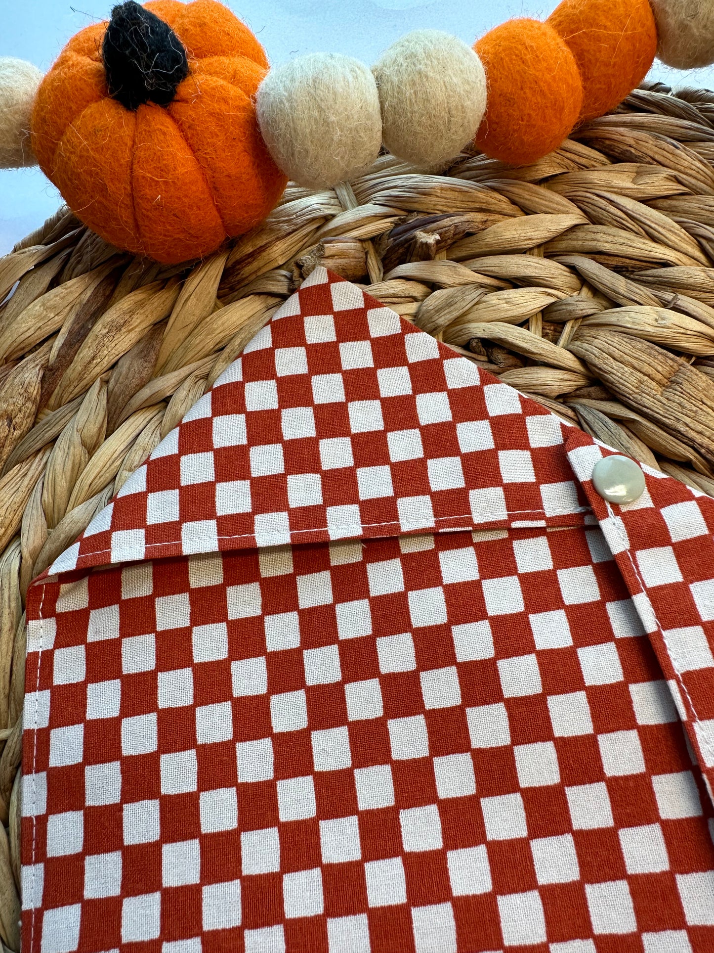 Fall Checkered Bandana