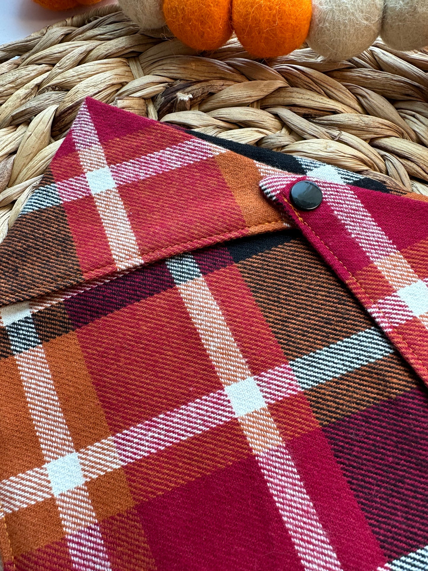 Autumn Plaid Flannel Bandana