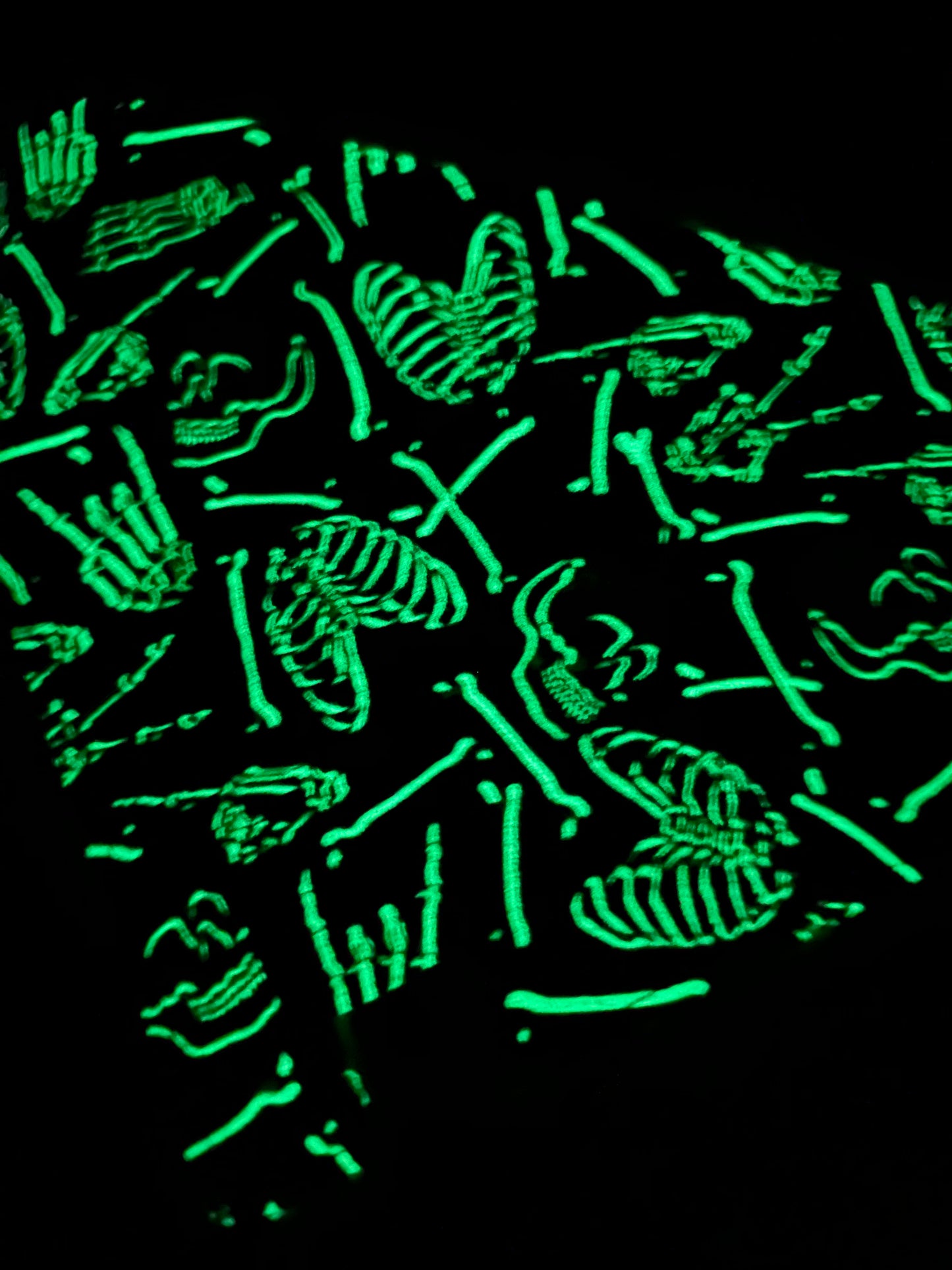 Glow in the Dark Halloween Skeletons Bandana