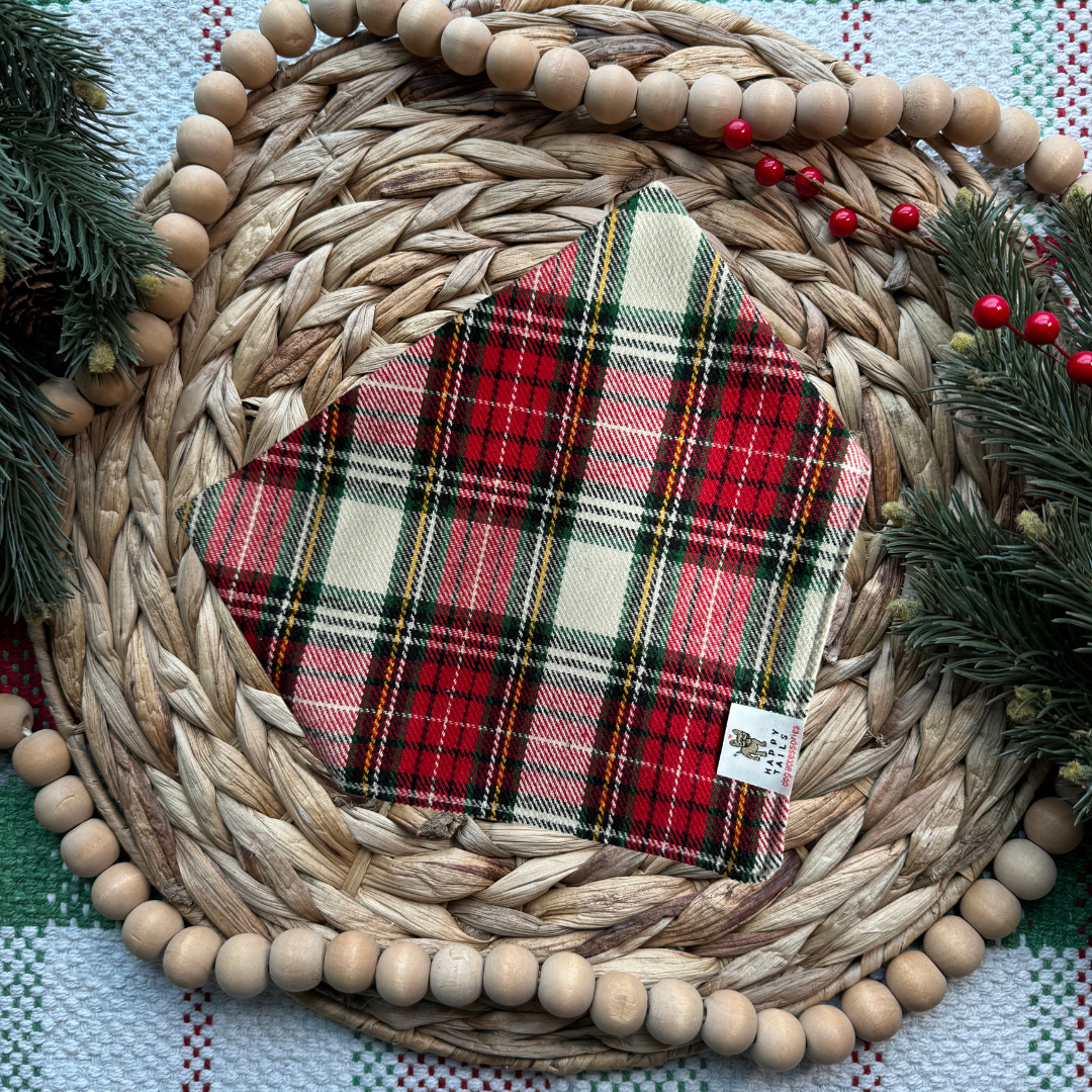 Holiday Flannel Dog Bandana