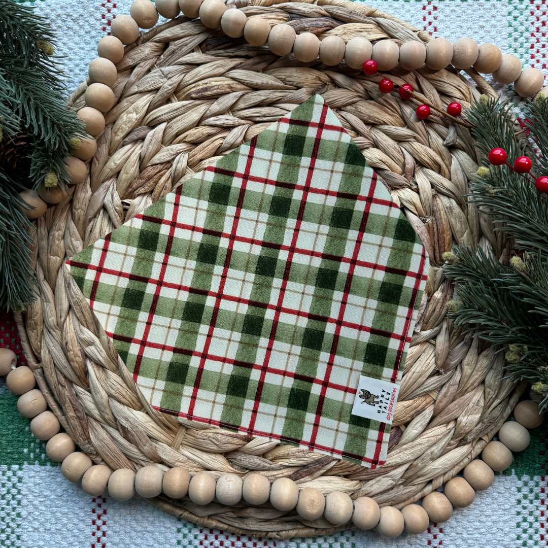 Forrest Green Plaid Bandana