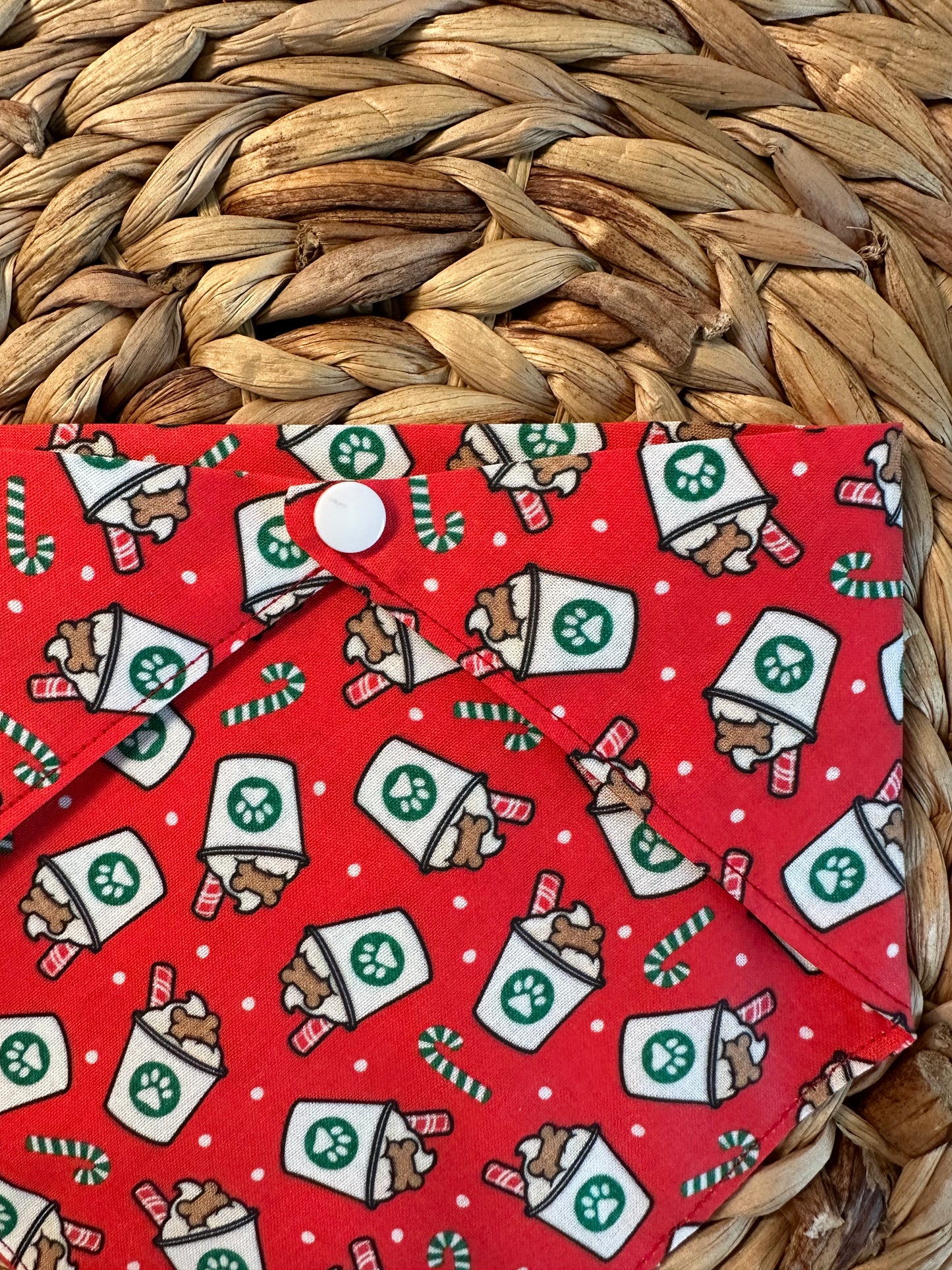 Peppermint Puppuccino Dog Bandana