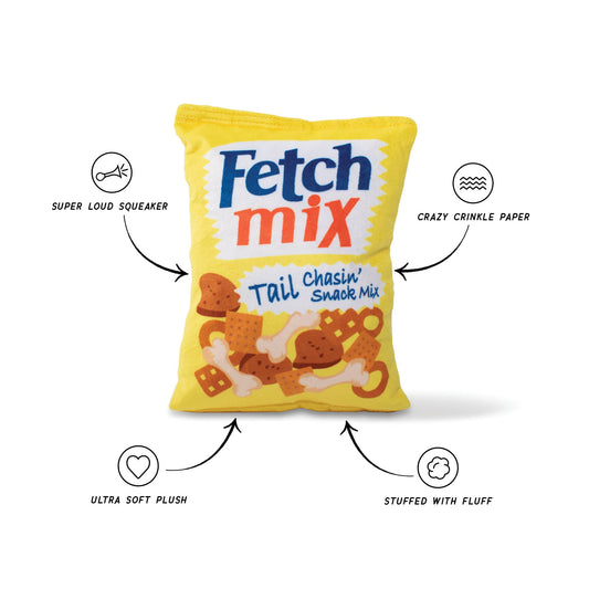 Fetch Mix Plush Dog Toy