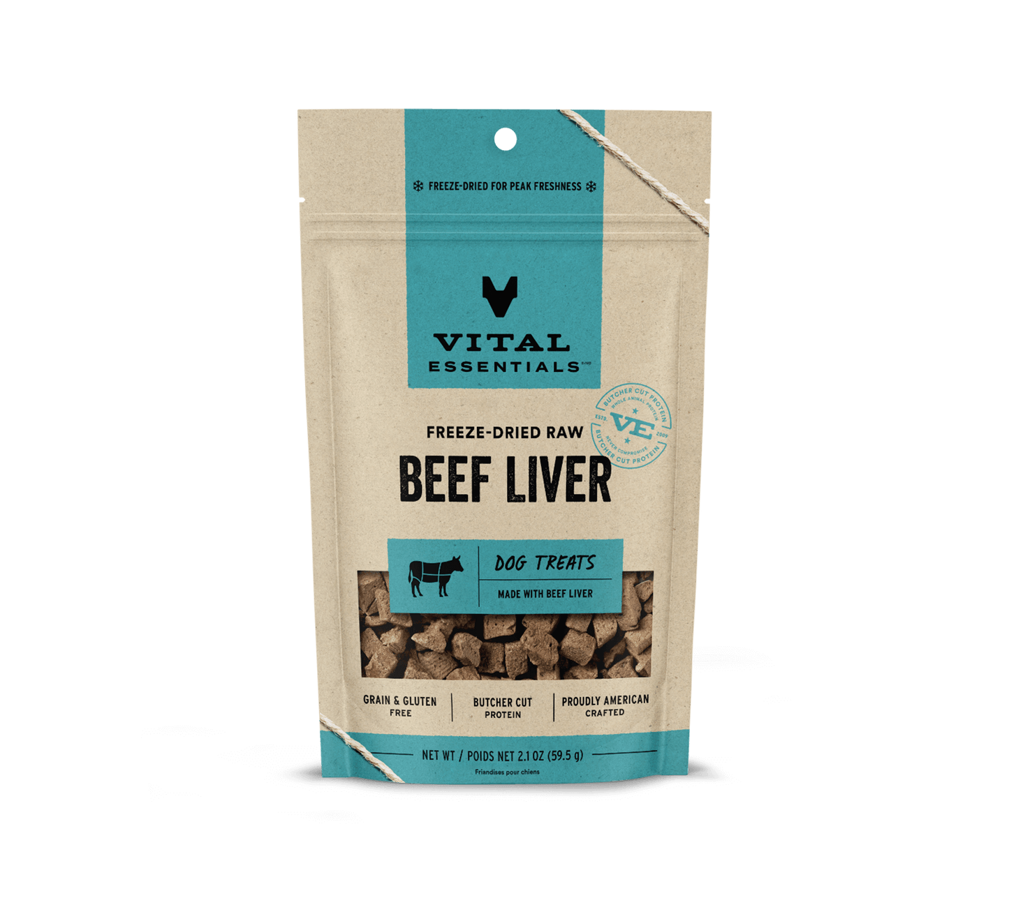 Vital Essentials Beef Liver FD Dog Treats 2.1 oz