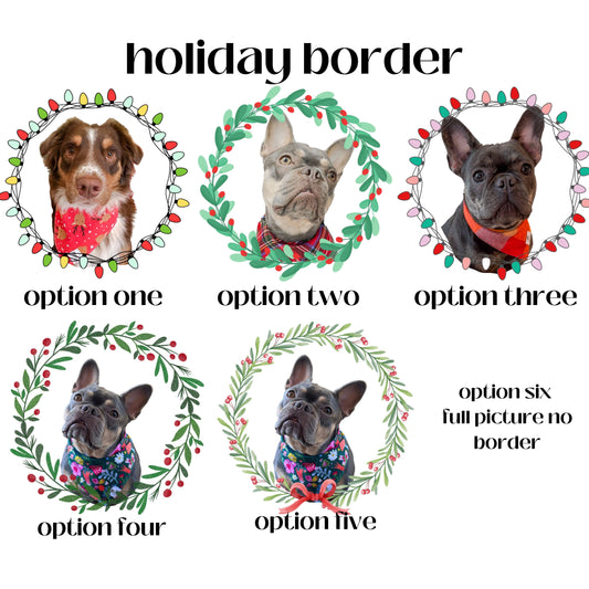 Custom Ceramic Pet Holiday Ornament (CIRCLE)