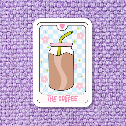 Iced Coffee Sticker: Premium