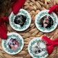 Custom Ceramic Pet Holiday Ornament (CIRCLE)