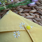 Daisy Days Yellow Spring Bandana - Embroidered Flowers
