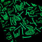 Glow in the Dark Halloween Skeletons Bandana