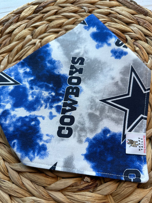 Dallas Cowboys Tie Dye Football Bandana