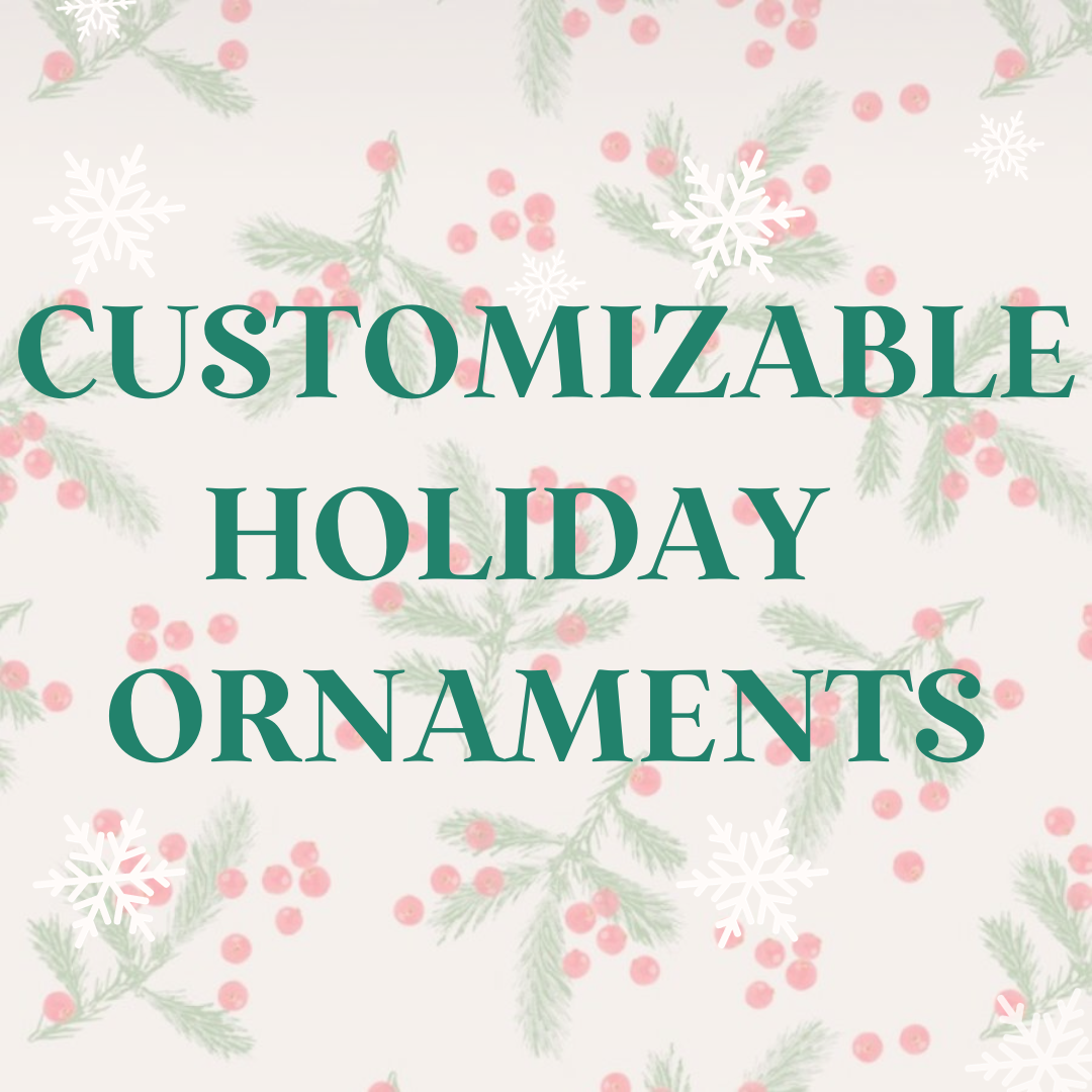 Custom Ceramic Pet Holiday Ornament