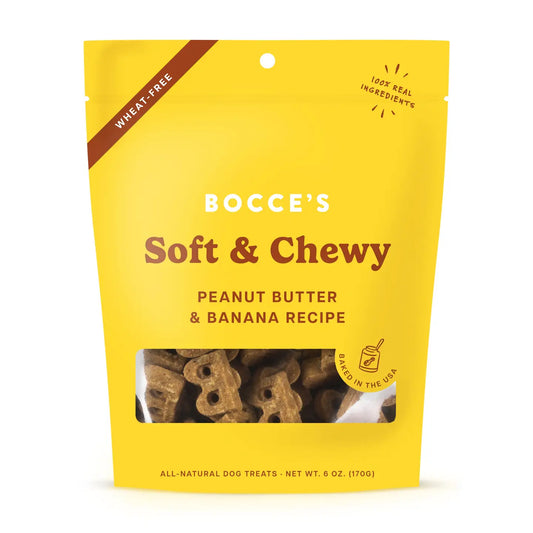 Bocce's Bakery PB + Banana 6oz Soft & Chewy Dog Treats