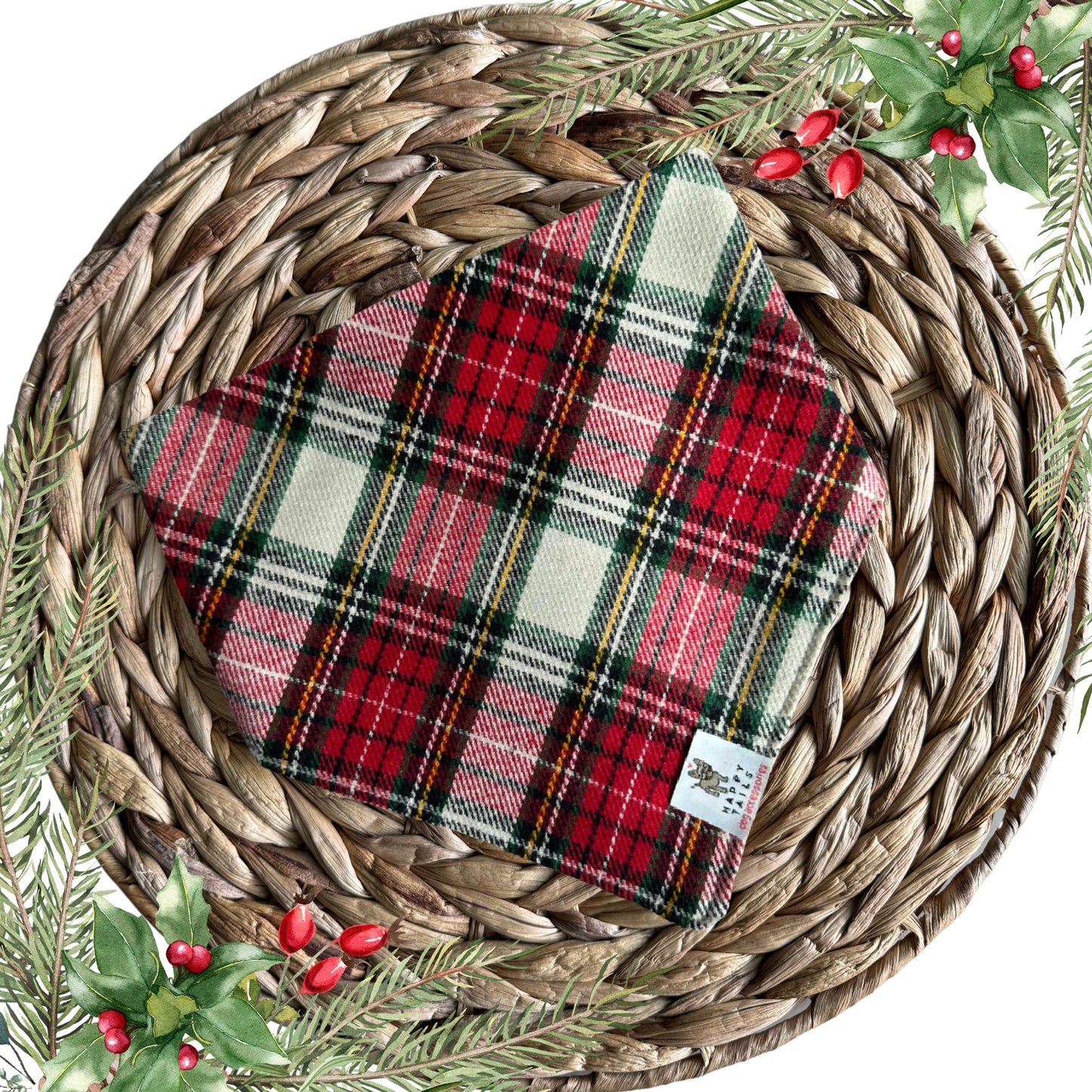 Holiday Flannel Dog Bandana