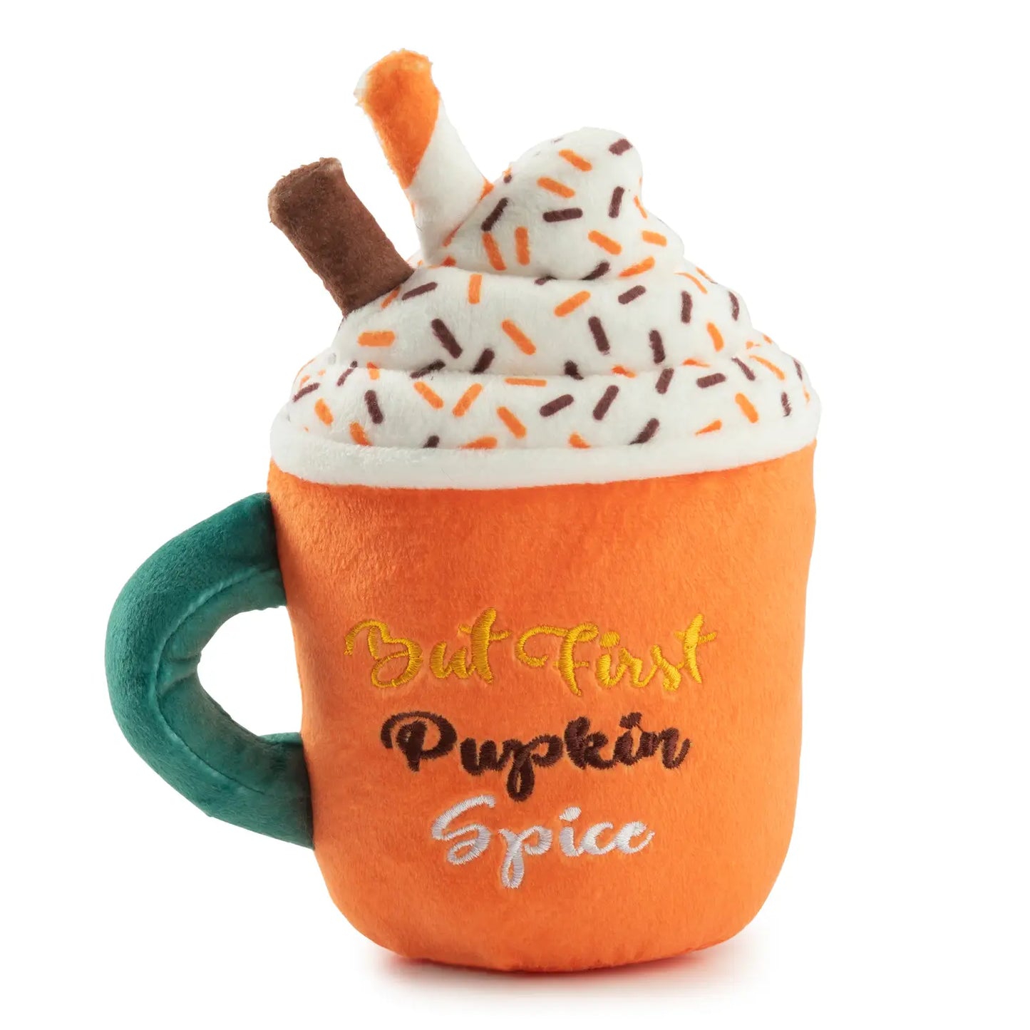 Pupkin Spice Latte Mug Dog Toy