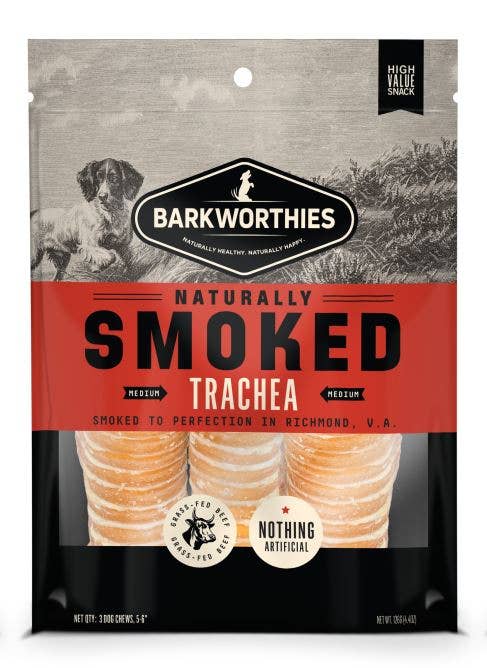 Barkworthies Smoked 6" Trachea 3pk
