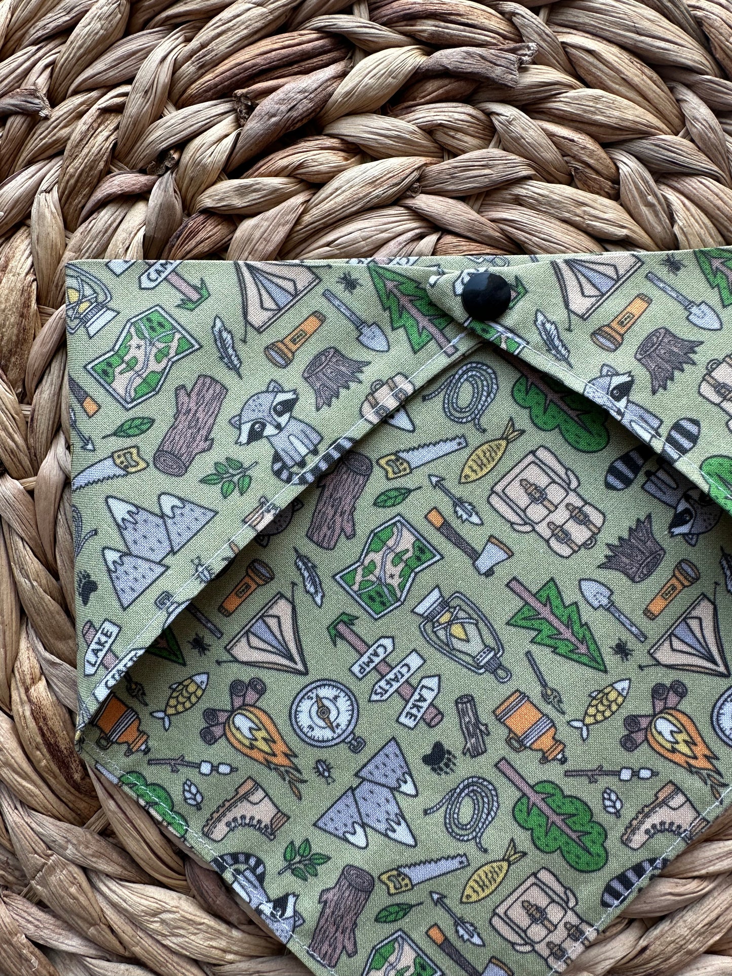 Camping in the Forrest Dog Bandana