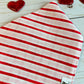 Valentine's Day Striped Bandana
