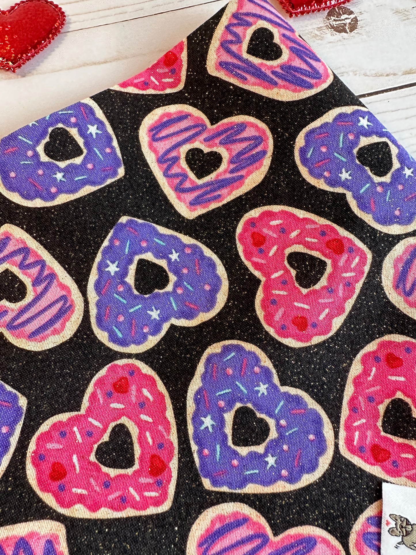 Heart Shaped Donuts Bandana