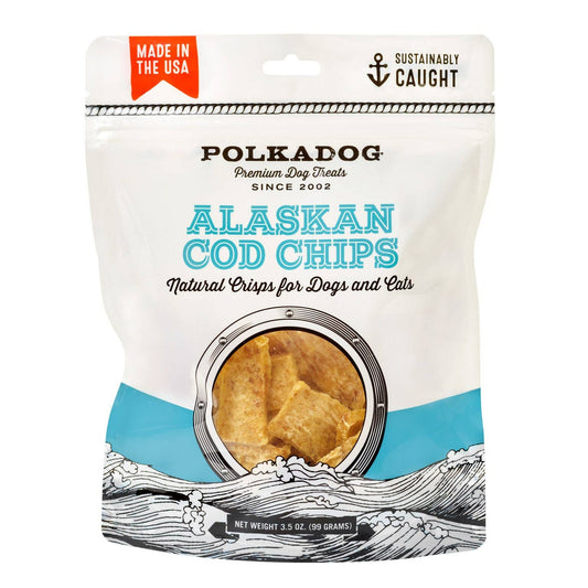 Polkadog Alaskan Cod Chips, 3.5oz Bag SUP